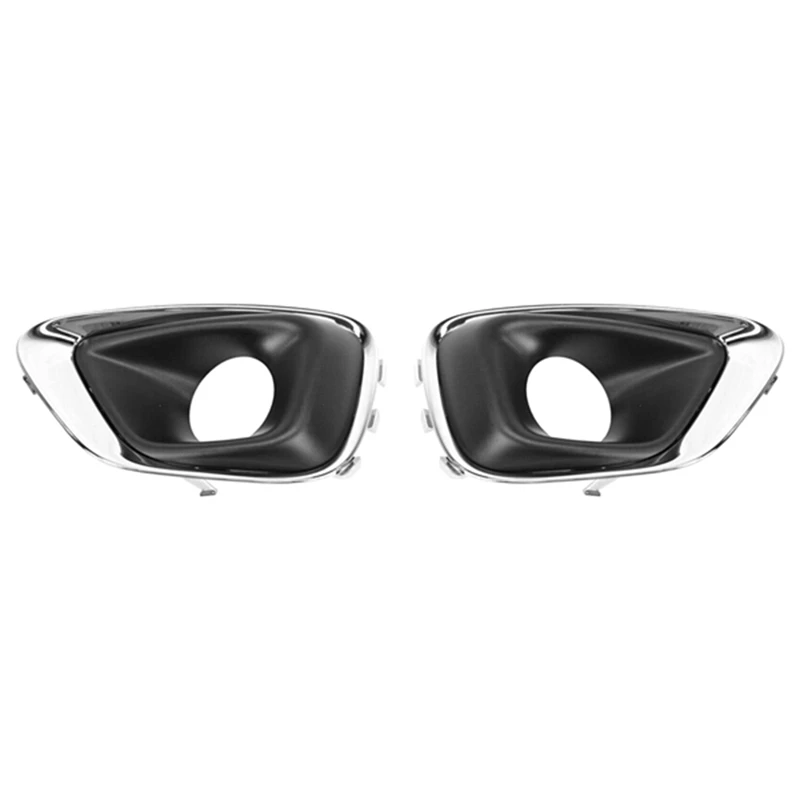 

1 Pair For 2014-2017 Jeep Compass Front Left Right Side Fog Light Lamp Bezel 68213205AA 68213204AA