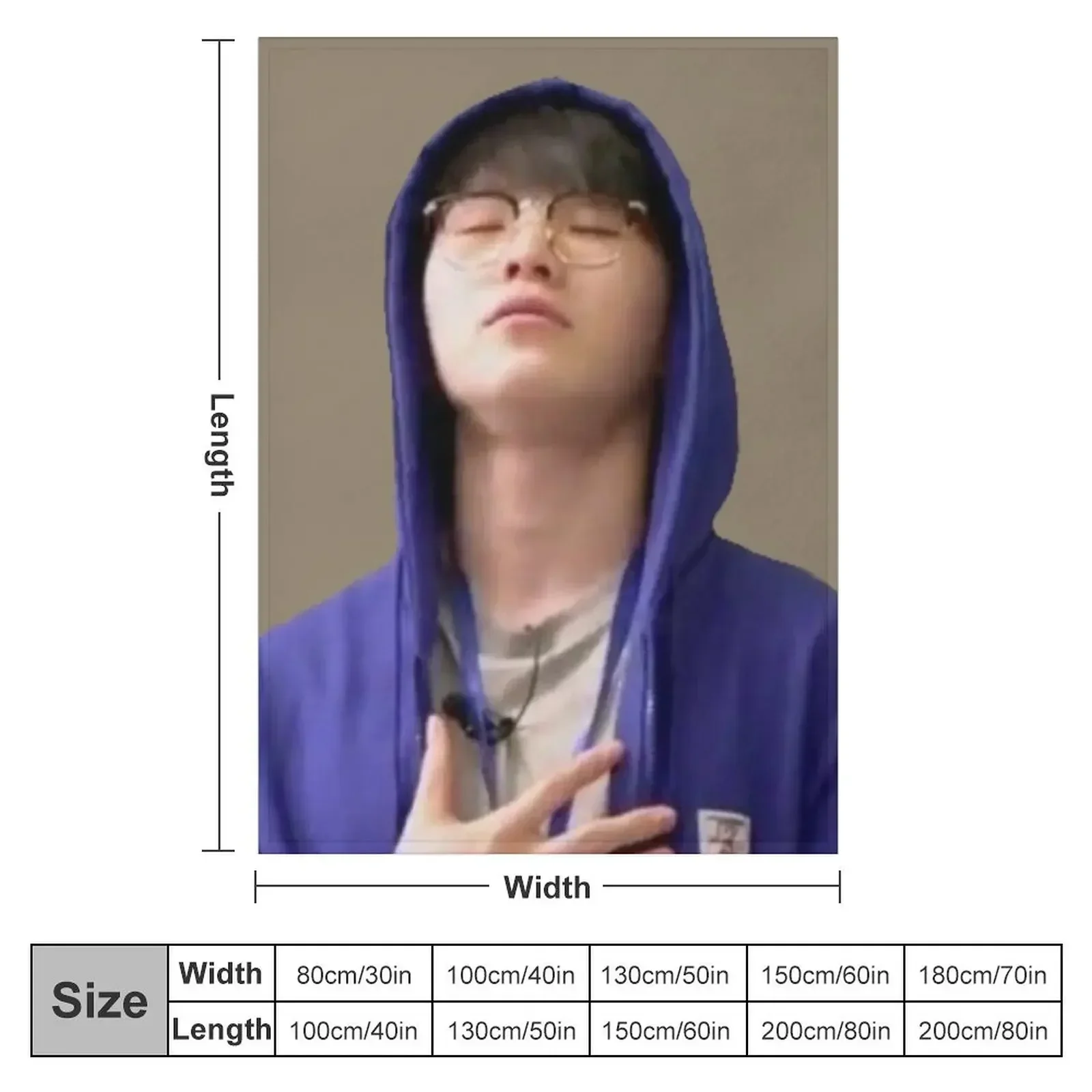 Woozi Relaxed Meme Throw Blanket Blankets For Sofas Plush Blankets