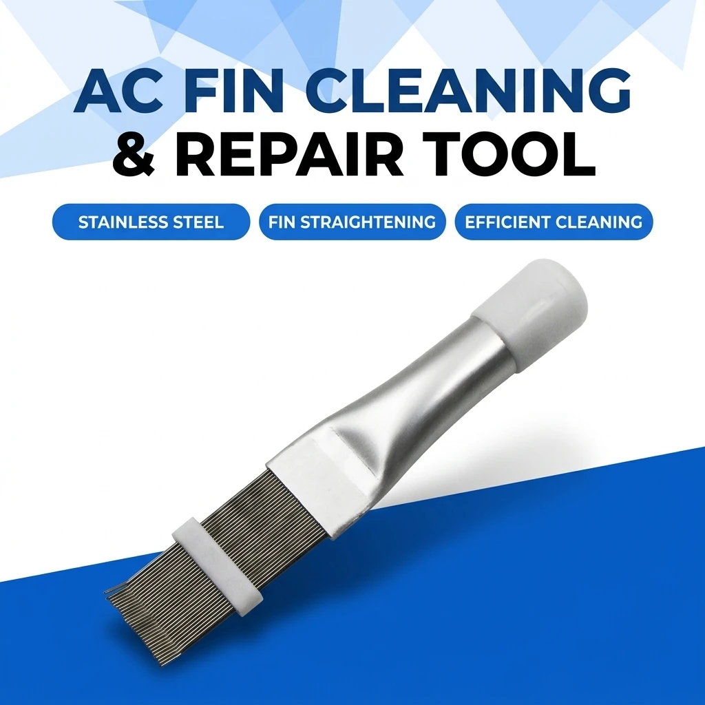 YGTITAN Stainless Steel Fin Comb, AC Condenser Coil Cleaning Brush,HVAC Refrigeration Repair Tool, 25mm/53.5mm/87.5mm, 50g, 1 Pc