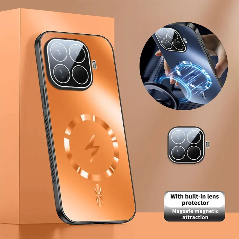 

Магнитный противоударный чехол для Magsafe для XIAOMI 15T 15TPro, защитная пленка для объектива с беспроводной зарядкой для XIAOMI 15T Pro Shell