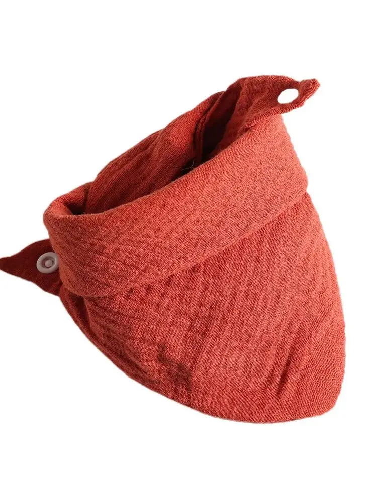 Bavoirs d'alimentation pour bébé, serviette de salive pour écharpe TRIANGLE, Bandana, bavoir en coton doux, bouton réglable, tissu de rot pour garçons