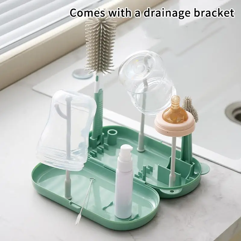 Odor-Free Baby Feeding Bottle Drain Rack 1 Set Safe Non-Toxic Cup Holder Storage Drying Rack for Infant Nursing Supplies