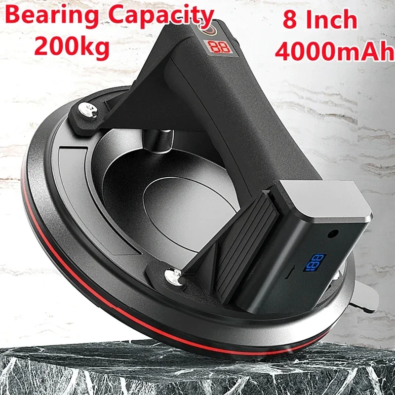 

Electric 2024 New Vacuum Suction Cup 200kg Bearing Capacity Heavy Duty Vacuum Lifter For Granite Industrial Tile Glass Sucke