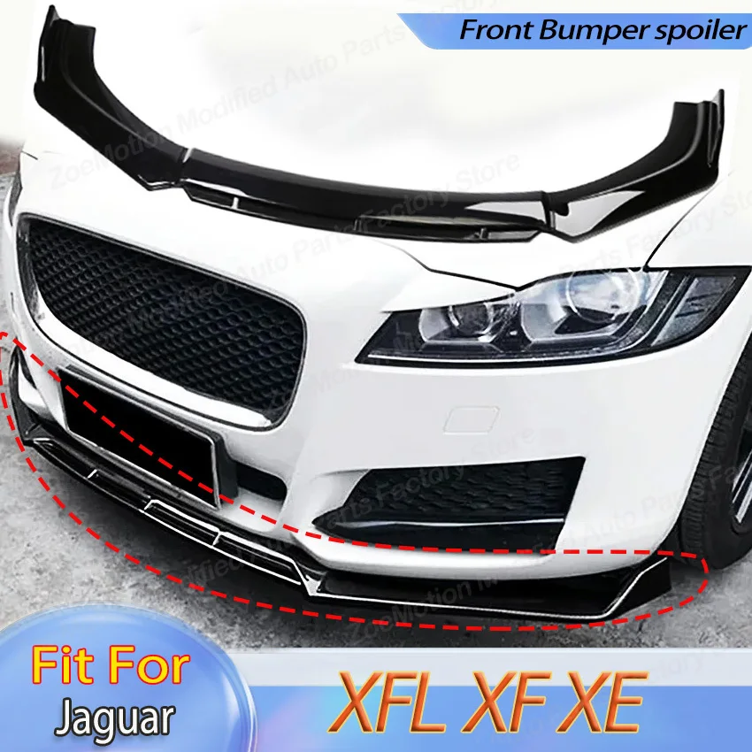 

Front Bumper Spoiler for Jaguar XFL XF XE Chin Splitter Diffuser Guard Lip Front Skirt Board Parts Shovel Aprons Body Kit Tuning