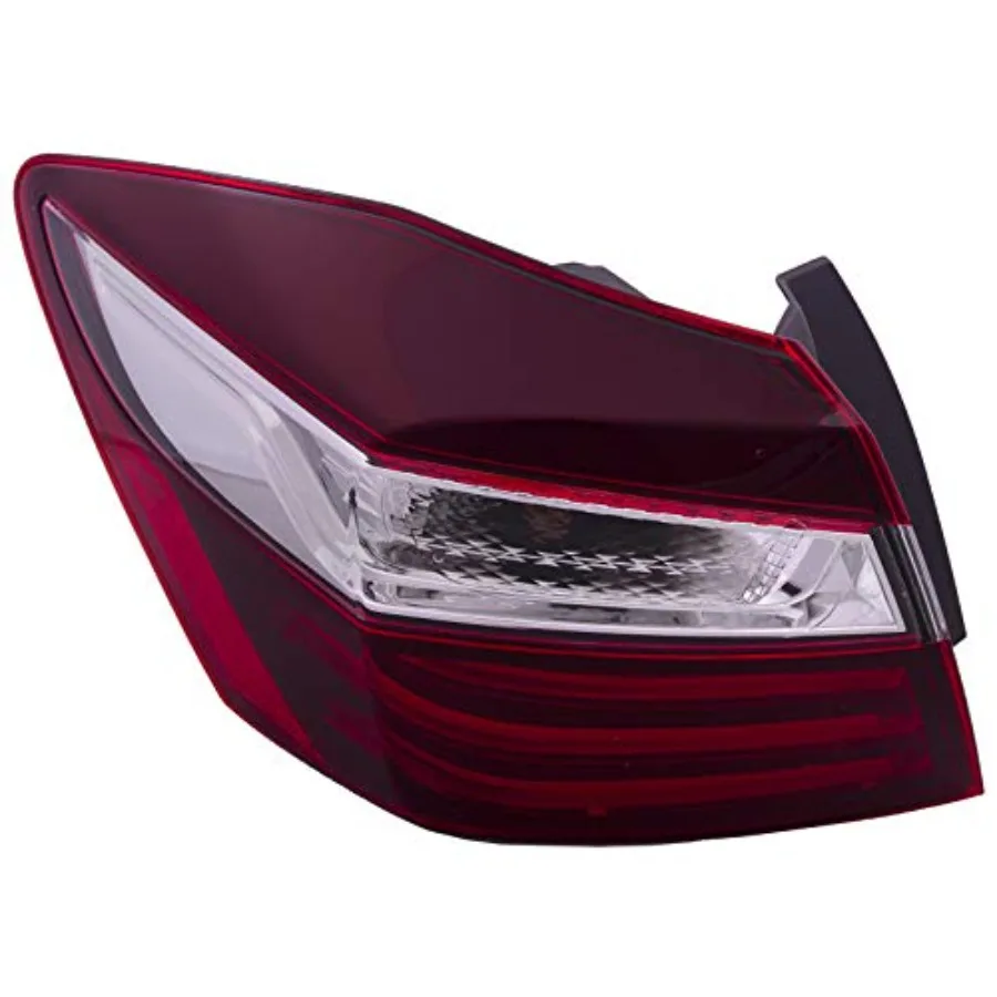 

LED Tail Light Compatible With Honda Accord 20162017 4Door Sedan Includes Left Driver Side LED Tail Light for Enhanced Visibili