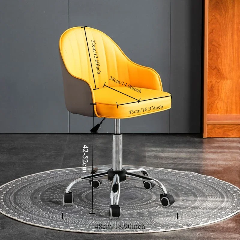 

Nordic Furniture Home Computer Chair Comfortable Desk Lifting Office Chair Beauty Nail Art Learning Writing Study Room Chairs