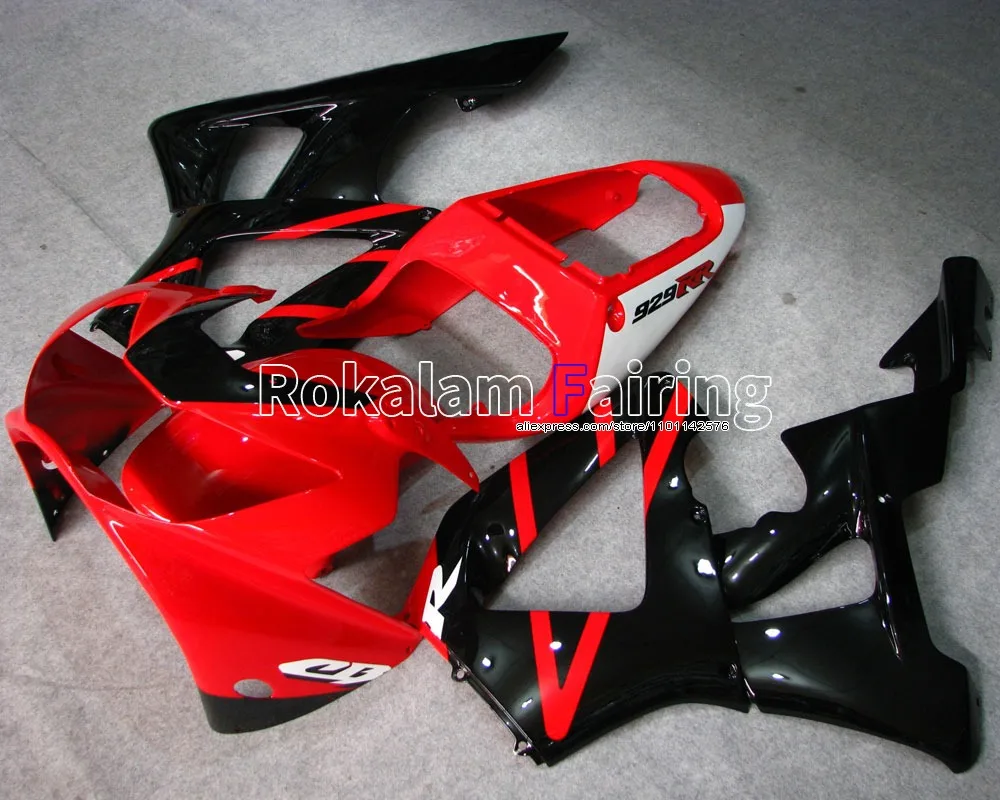 

Комплект пластиковых обтекателей из АБС-пластика для мотоциклов Honda CBR900RR 2000-2001, CBR929RR, CBR900RR, красно-черно-белый, заводской, литье под давлением.