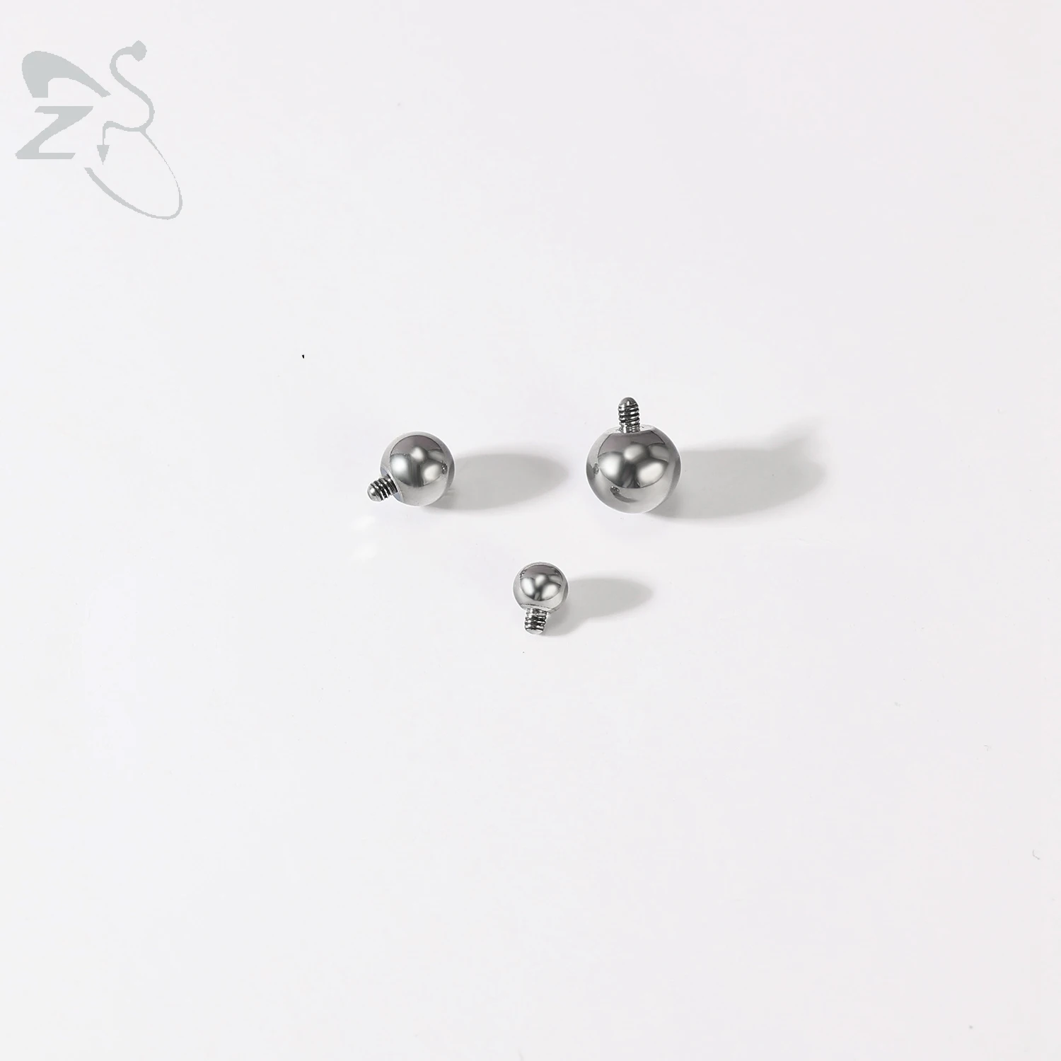 ZS 1PC Star Heart Spike Lip Labret Piercing G23 Titanium Lip Studs Internally Threaded Cartilage Earrings 6/8mm Helix Piercing view 3