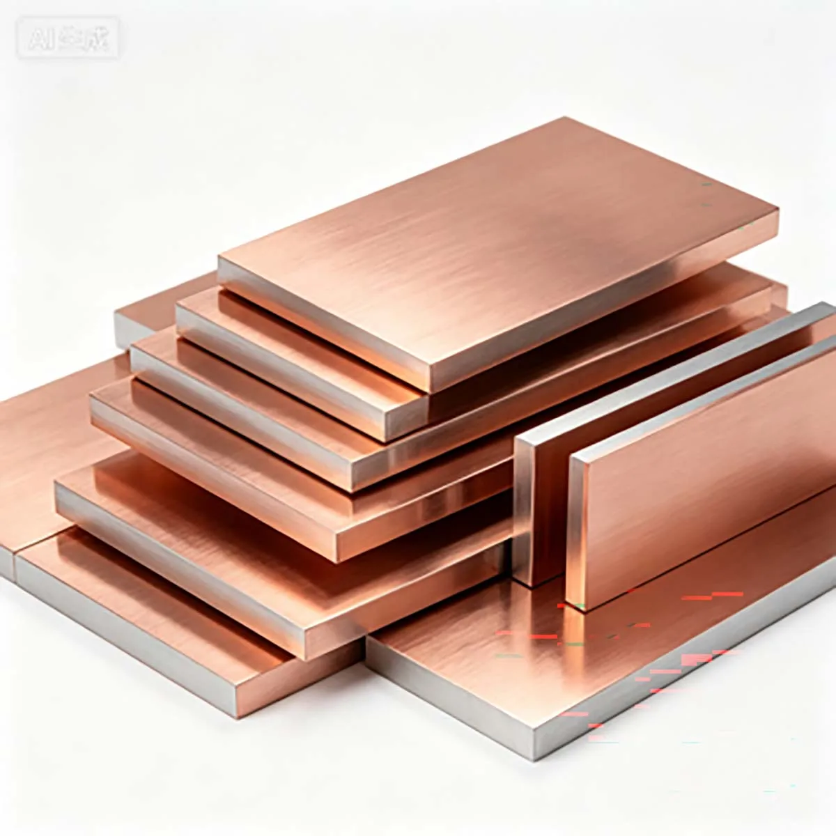 Copper‑Aluminum Transition Composite Sheet, Conductive Connecting Shim Gasket 1‑30mm Thickness Custom Processing