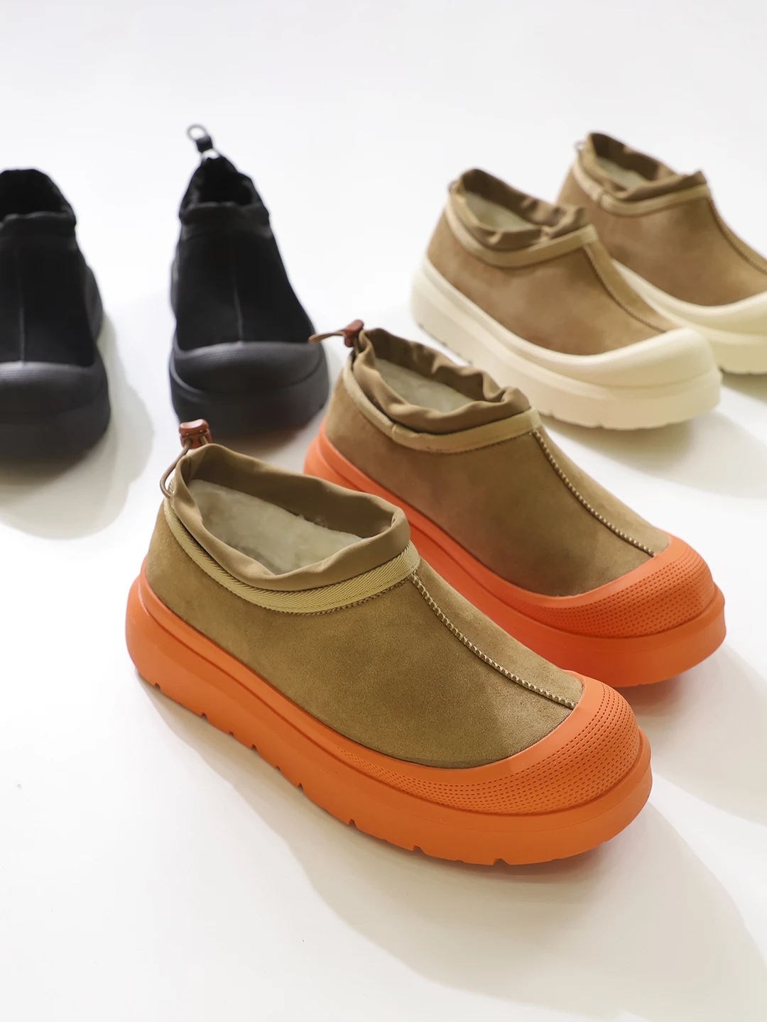 

Утепленные длинные бархатные осенне-зимние ботинки унисекс для пар, низкие, на хлопковой подкладке, теплые, удобные, модные, повседневные