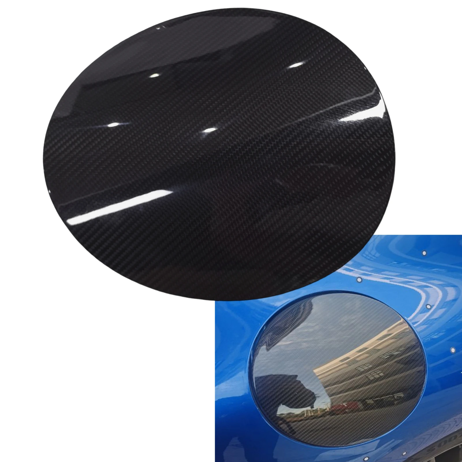 

For Nissan Z RZ34 Fairlady Nismo 400Z 2023-2024 Real Carbon Fiber Exterior Fuel Tank Cap Cover Trim Decorative