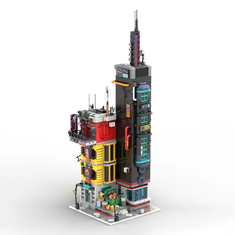 Popularny Model Budynku Moc Klocki Konstrukcyjne Unikalny Model Architektury Miasta Technologia Budowlana Modułowe Klocki Zabawka DIY Prezent na Święta