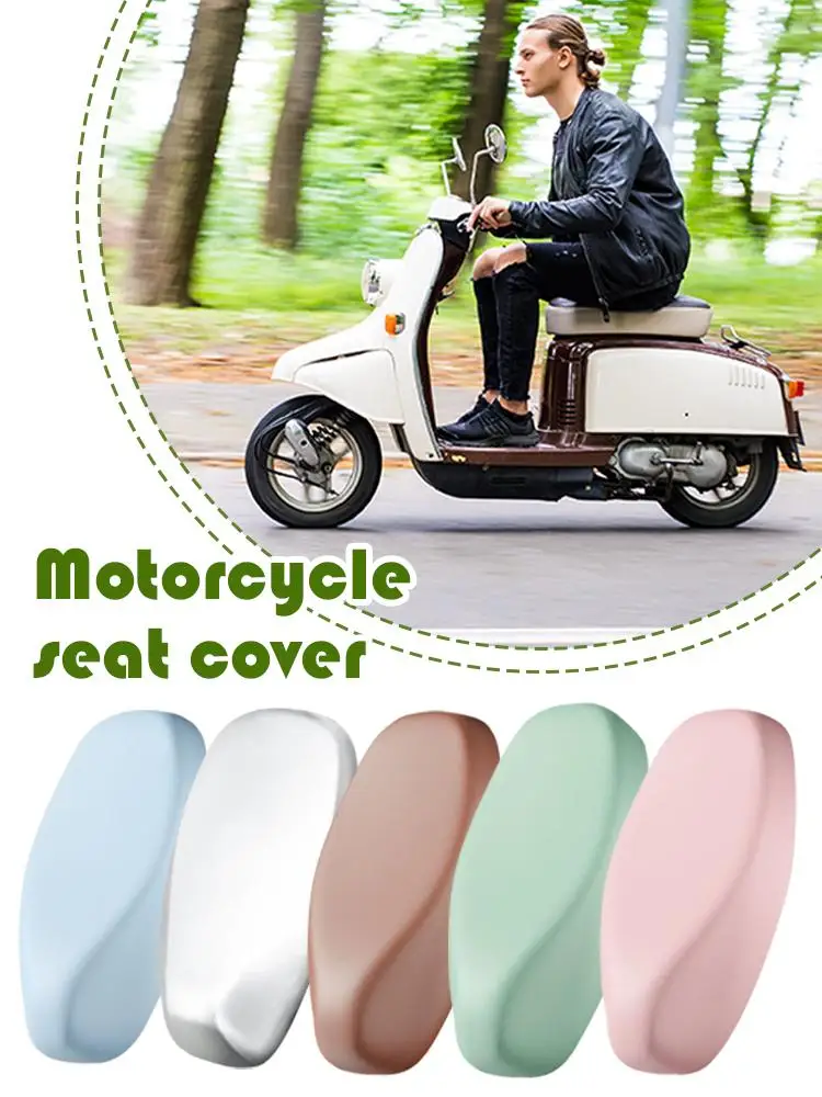 Motorrad-Sitzbezug, ganzjährig, universell, atmungsaktiv, bequem, für elektrische Motorräder, Sitzkissenbezug, Leder-Sitzschutz