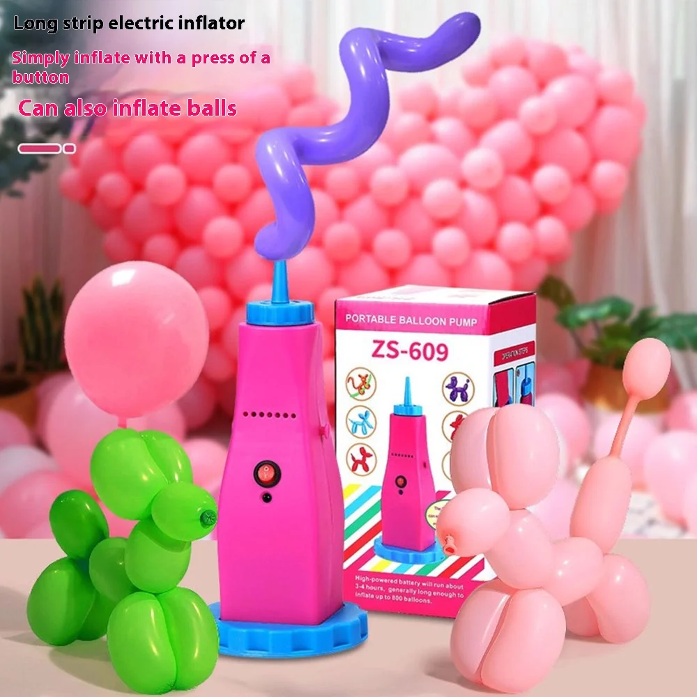 

New AC 100-240V Balloon Inflator Pump Electric Portable Balloon Inflating Machine Outdoor Long Bar Magic Balloon Pump