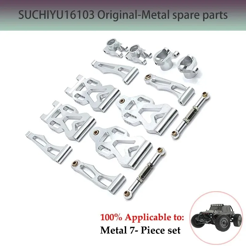 Aluminum Suspension Arm, Steering Wheel Seat Steering Cup, Modified Metal Parts, SCY RC Car 16101 16102 16103 Accessories JJRC