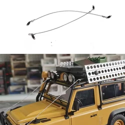 D1RC metal front bumper special simulation steel wire rope for 1/18 RC Crawler Car D90 D110 Camel Cup Discovery RC Car