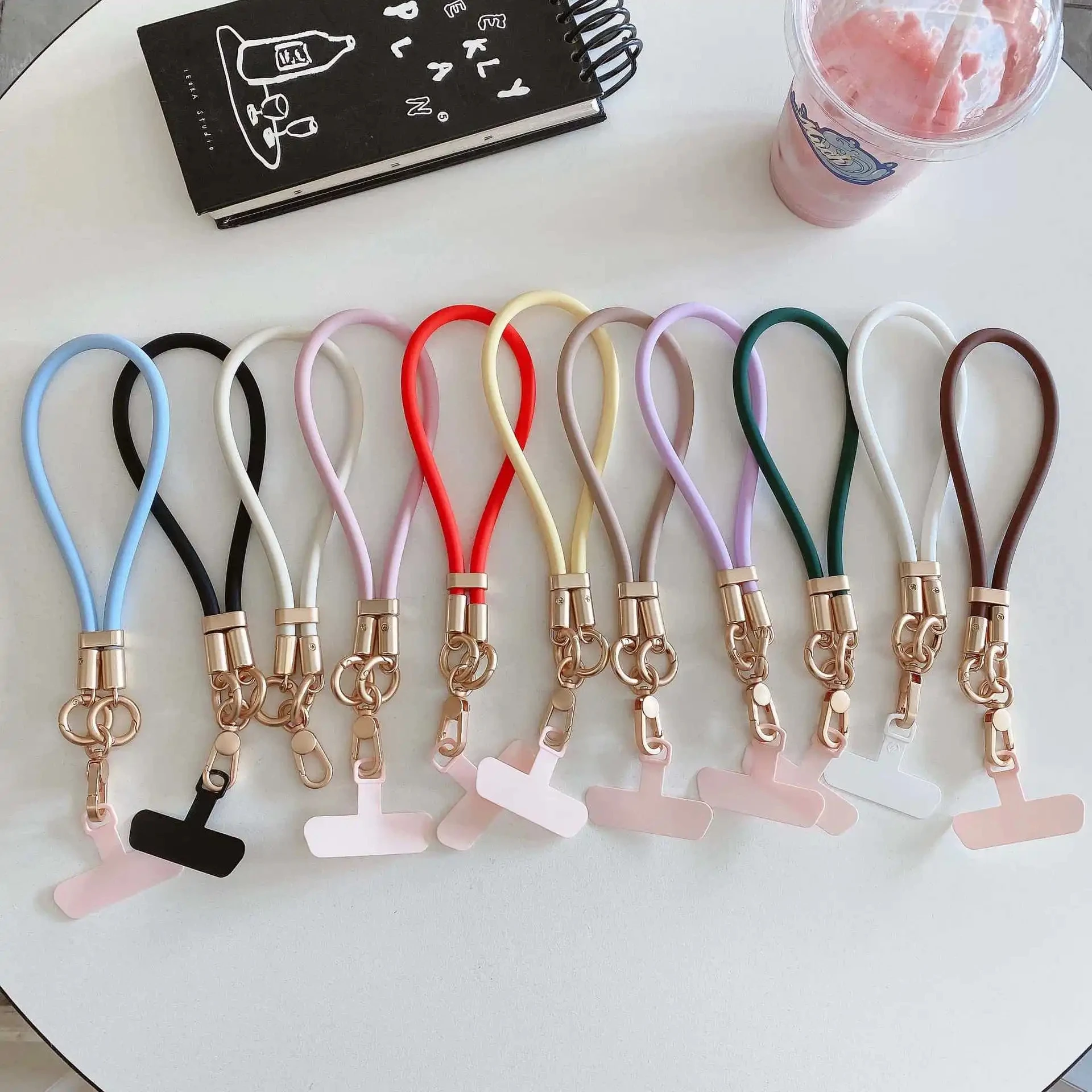 Liquid Silicone Wrist Strap for Mobile Phones, Gift Idea