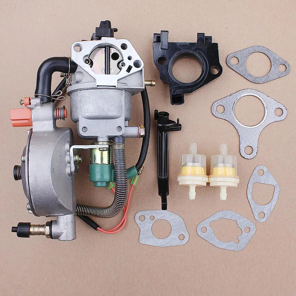 Carburador de Combustível Duplo Turn up Kit para Honda Motor Engine Generator Gx360 Gx390 Gx420 188f 190f 13hp 4.5kw 5.5kw