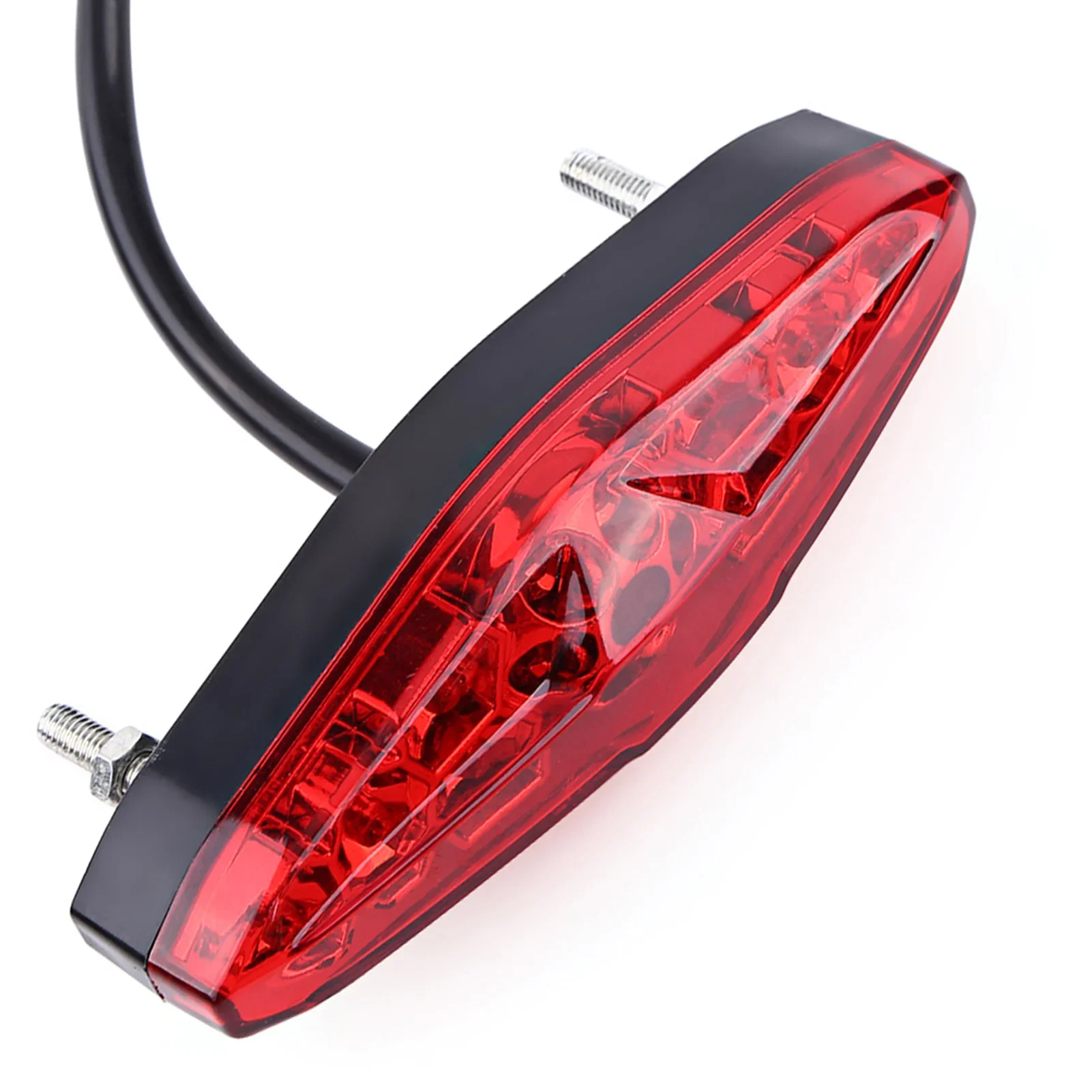 12V 15 LED Motorcycle Brake Stop Running Tail Light Rear Light ATV Dirt Bike Universal