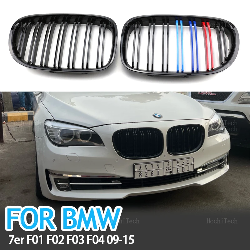 

Передняя решетка почек для BMW 7 серии F01 F02 F03 F04 2009-15, сменная гоночная решетка автомобиля, глянцевая черная