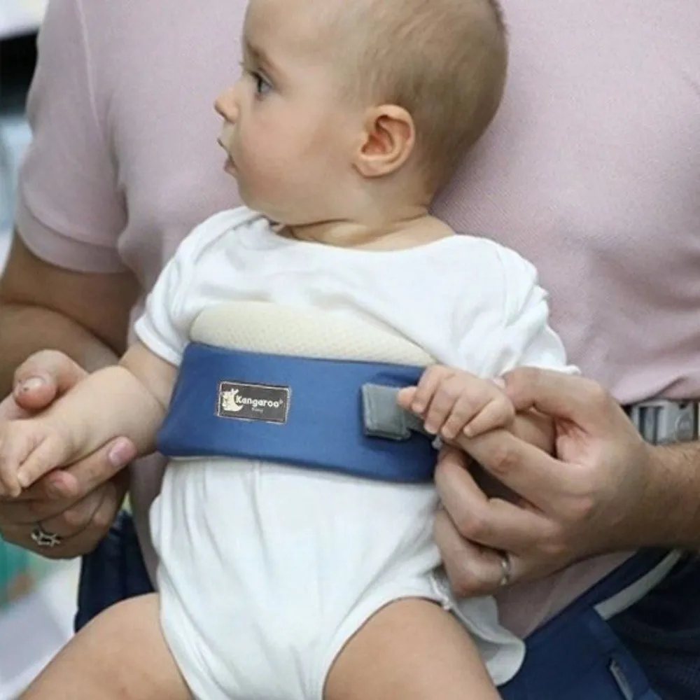 

Ergonomic Design Baby Carrier Adjustable Newborn Front Holding Infant Waist Stool Strap Soft Material Horizontal Holding Type