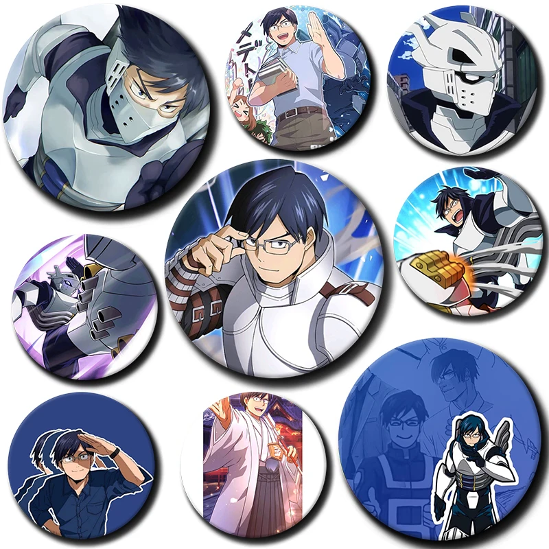 

58mm Cartoon Character Tenya Ida Soft Button Pin Hero Anime Brooch Creative Badge for Backpack Clothes Decoration Gift
