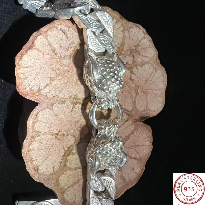 

2026 New Tibetan Silver Double Leopard Bracelet for Men, Bold Statement Jewelry, Unique Personalized Gift