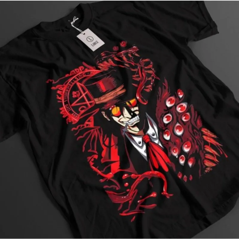 Hellsing Shirt Alucard Tshirt Integra T-Shirt Seras Top Vampire Dark Anime Tee
