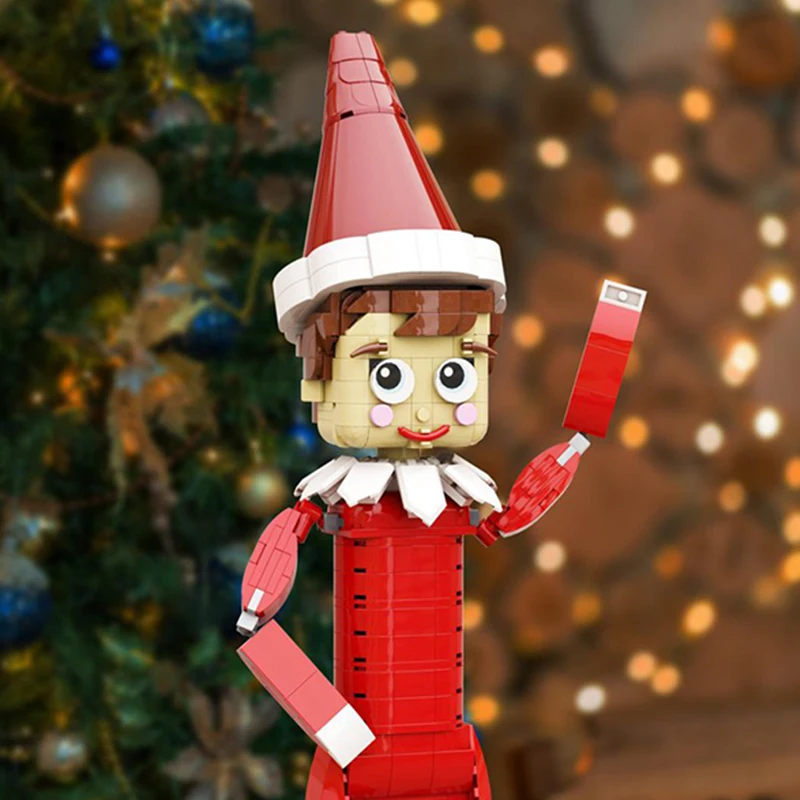474 Onderdelen Kerst Elf MOC Aangepaste Bouwstenen Model Creatieve Montage Bricks Speelgoed Voor Kinderen Volwassenen Kerst Verrassingsgeschenken
