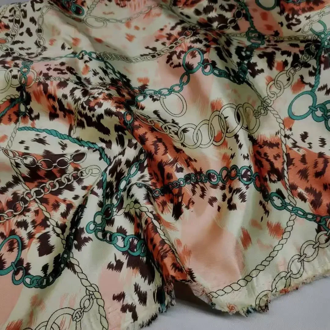 On Sale Soft Leopard Satin Fabric Sewing Craft Material Many Styles