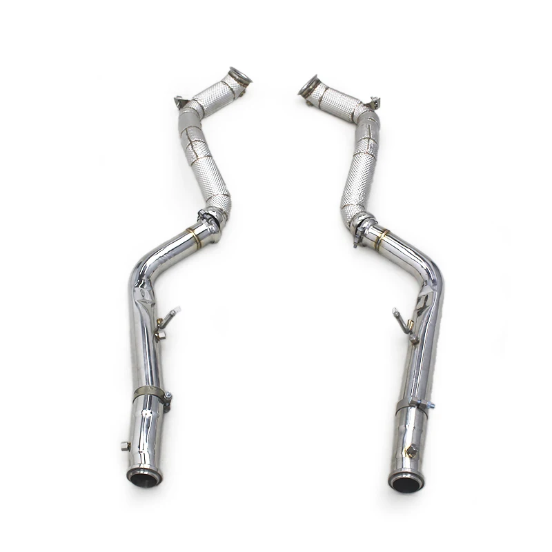 OEM Free Flow Stainless Steel Downpipe For Mercedes-Benz G63 AMG W464 4.0T 2019-2023 Straight Exhaust Pipes