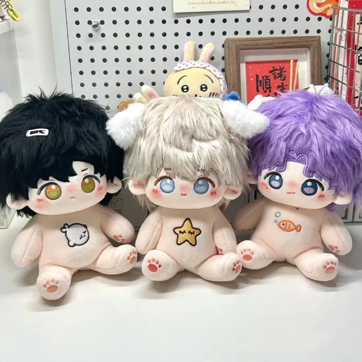 20CM Love and Deepspace Stuffed Plush Doll Zayne Xavier Rafayel Anime Student Game Short Plush Body Idol Star Cartoon Xmas Gifts