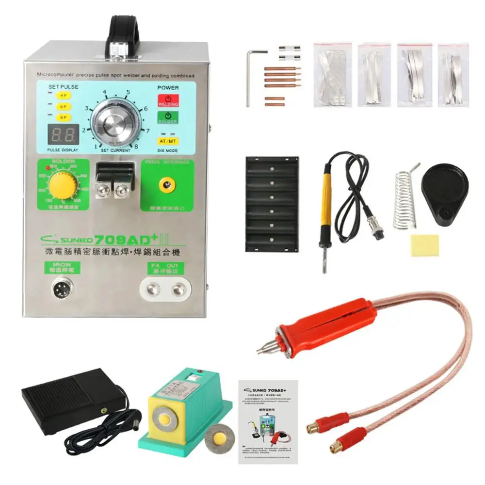 KNOKOO Battery Spot Welder 709AD+ LED Pulse Spot Welding Machine for 18650 16430 14500 battery pack