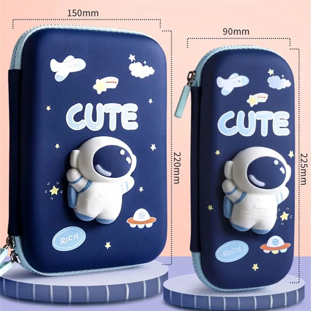 Writing Supplies Large Capacity School Supplies Pen Bag Decompression Pencil Case PU Pencil Case Pencil Bag 3D Cartoon Pen Box