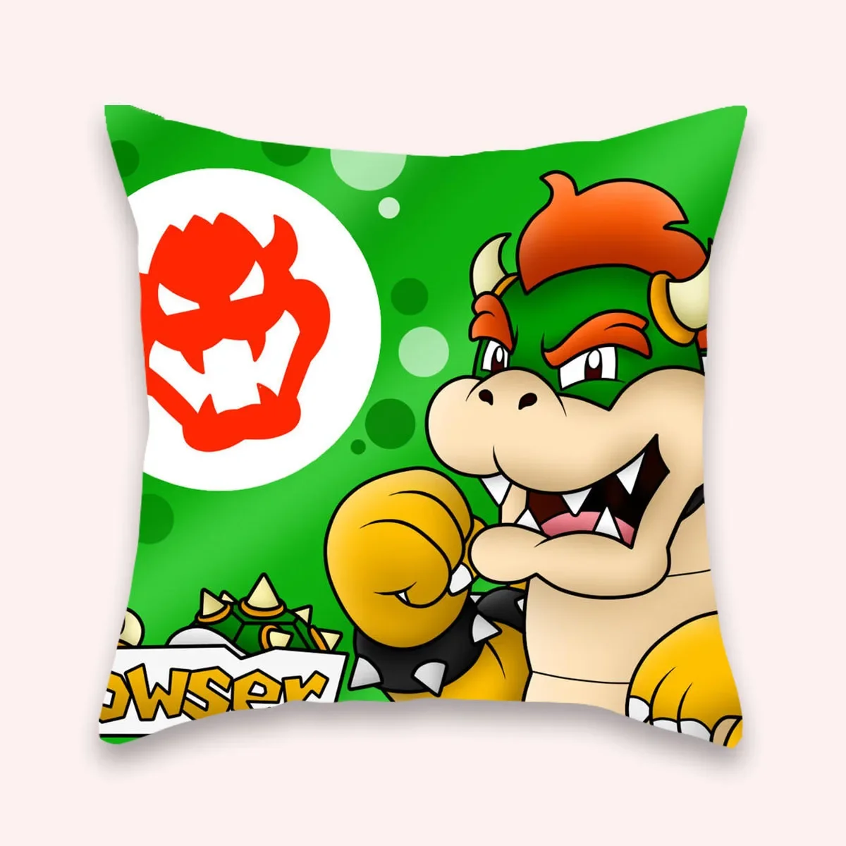 45*45cm Super Mario Bros Kissen bezug Anime Kissen bezug Cartoon Mario Luigi Yoshi Bowser Wario Figuren Home Druck Kissen bezug