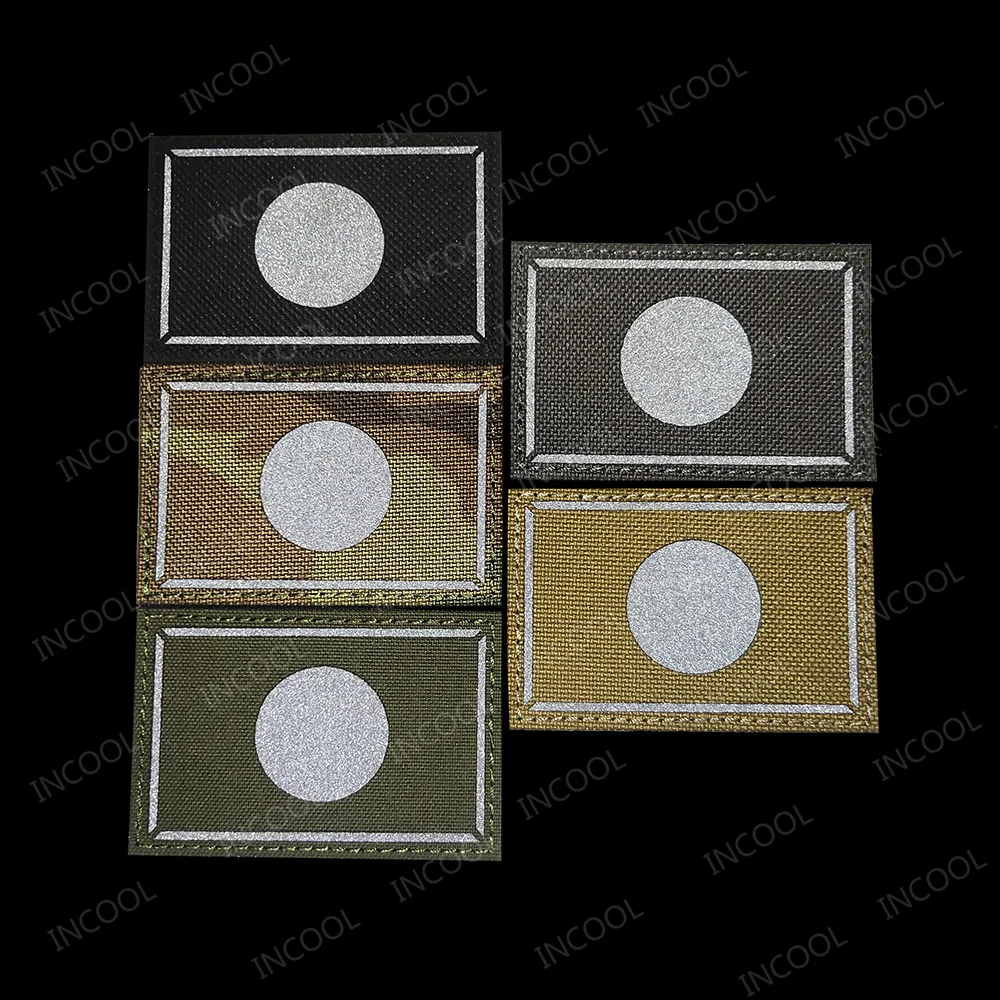 Japan Flag Embroidered Patch IR Infrared Reflective Flags PVC Japanese Patches Appliqued Strip Patches For Clothing Cap