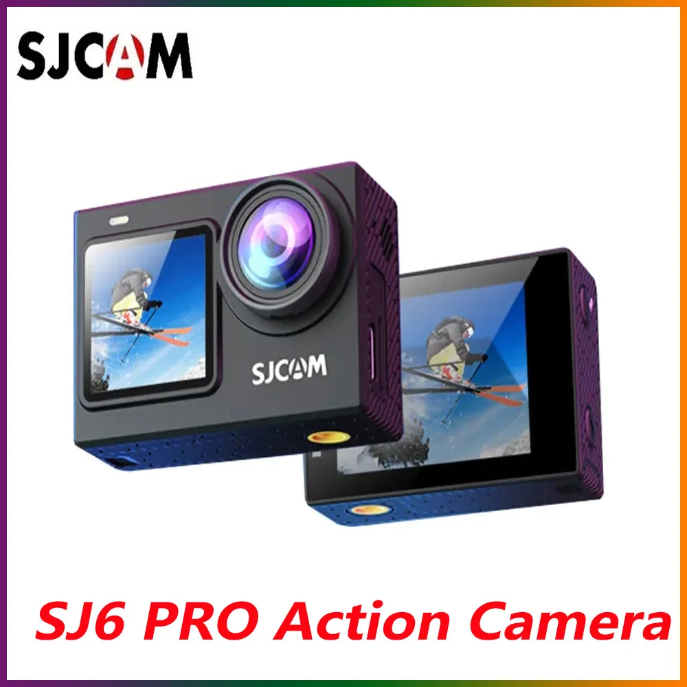 

SJCAM SJ6 Pro Dual Screen Helmet Action Camera 4K 60FPS WiFi Webcam 6-Axis Gyroscope Stabilization 165° FOV Sport Camera