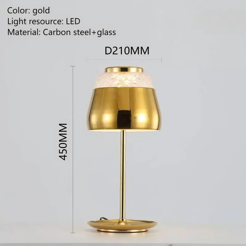 

Современная уникальная настольная лампа из стекла и хрусталя, торшер, светодиодный теплый свет для гостиной, спальни