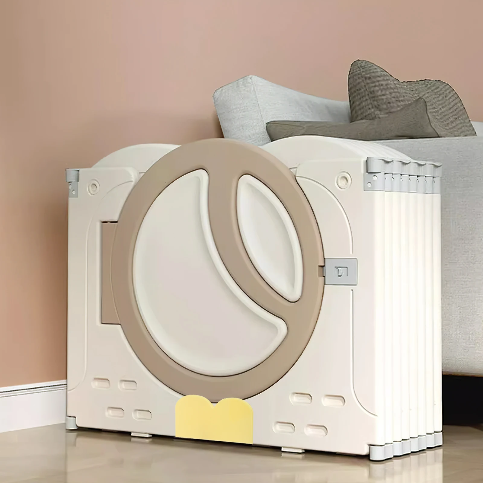 

2 Pcs Baby Gates Anti-slip Clip Playpen Floor Stabilizer Skid Magnetic Base Support Yellow Bracket Feet