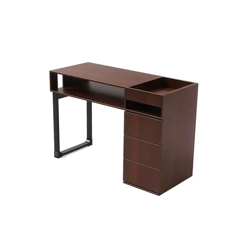 Italian Simple Nail Desk Elegant Classic Aesthetic Premium Nail Desk Durable Exquisite Table Ongle Manucure Salon Furniture