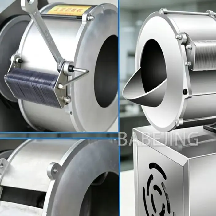 Commercial Vegetable Processing Machine, Electric Shredder, Automatic Slicer For Fresh Vegetable Cutting