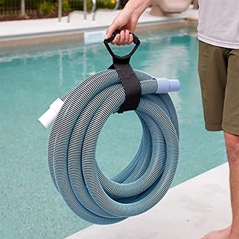 Storage Strap Heavy-Duty Hook Cord Carrying Strap, Hanger, and Organizer with Handle for Pool Hoses Garden Hoses Cables