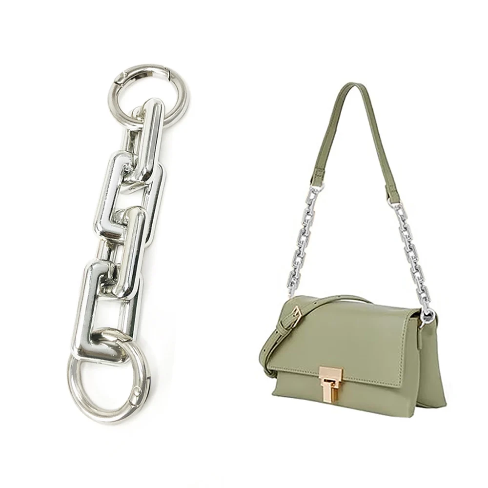 Replacement Bag Extension Chain Crossbody Bag Chain Strap Handbag Hanging Buckle DIY Purse Chain Charms Shoulder Bag Accessories