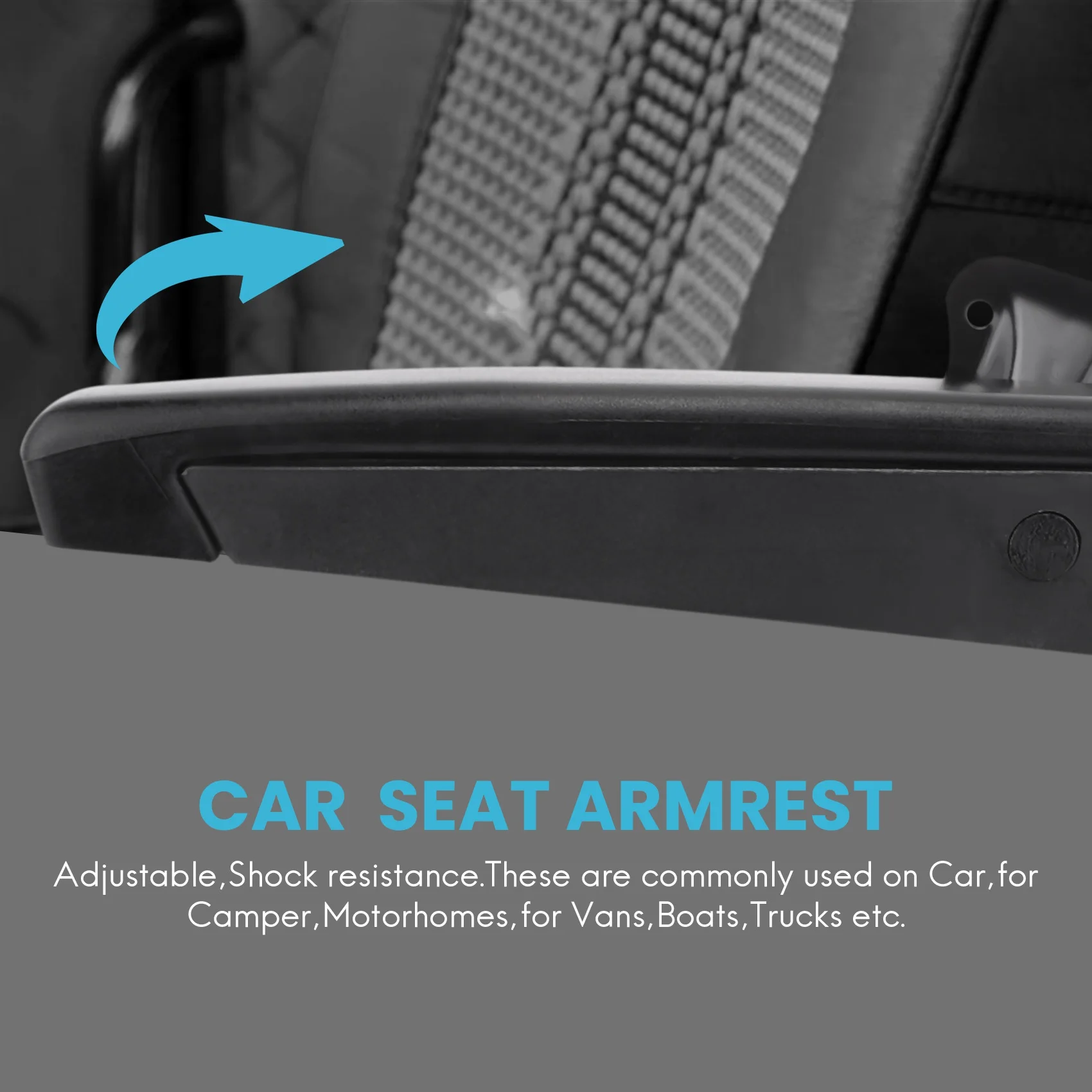 

Car Universal Adjustable Car Seat Armrest For Rv Motorhome Truck Auto Parts Left