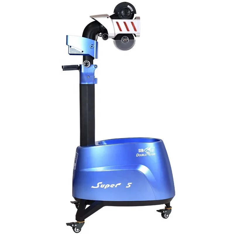 Double Fish Anti-stuck table tennis professional spin robot, Multi rotation drop Ping pong ball serve Machine