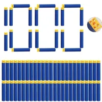 Blue Hollow Eva Soft Refill Bullets Foam Darts 7.2cm*1.3cm for Nerf,Elite Series Kids Toy Gun Accessories