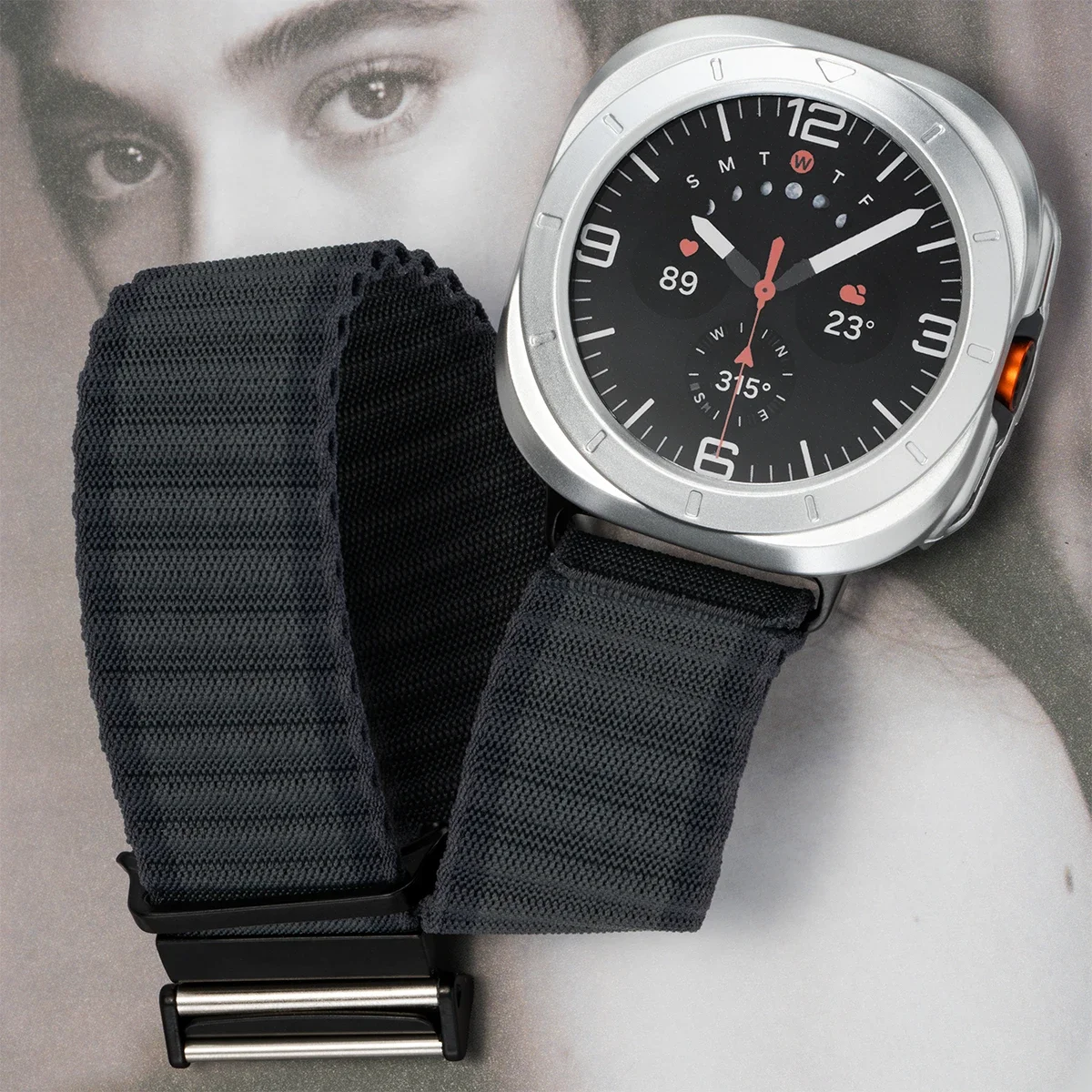 Case+Nylon Strap for Samsung Galaxy Watch 7 Ultra 47mm Wristband Bracelet PC Bumper for Galaxy Watch Ultra 47mm Screen Protector image 2