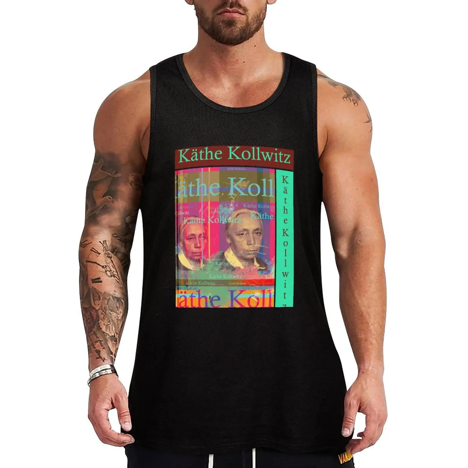 Beautiful K?the Kollwitz portrait, aesthetic collage of the well-known German artist and sculptor Tank Top