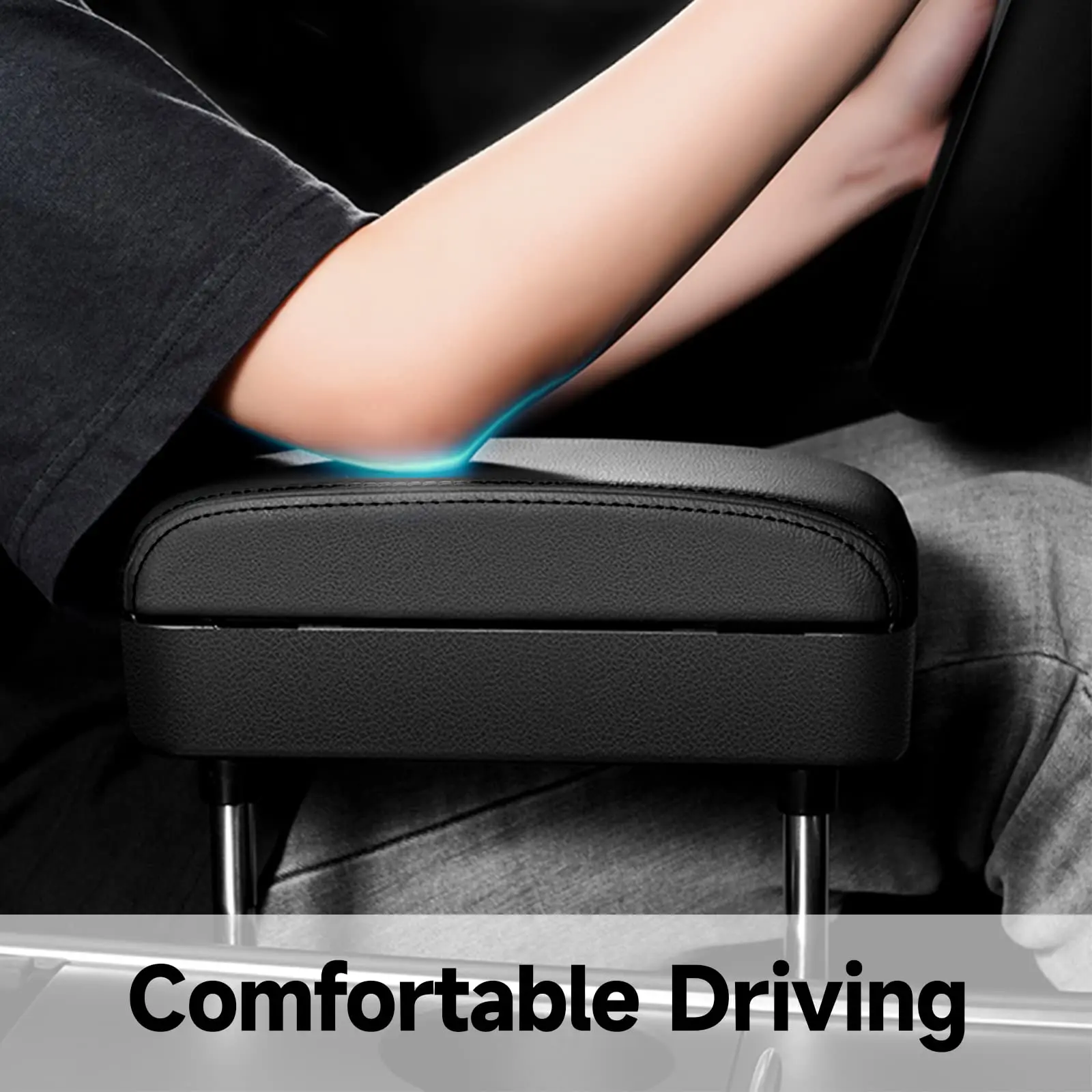 

Car Armrest Storage Box, Car Seat Gap Filler Organizer, Adjustable Armrest Support Elbow Pad, Suitable for Most Car Models