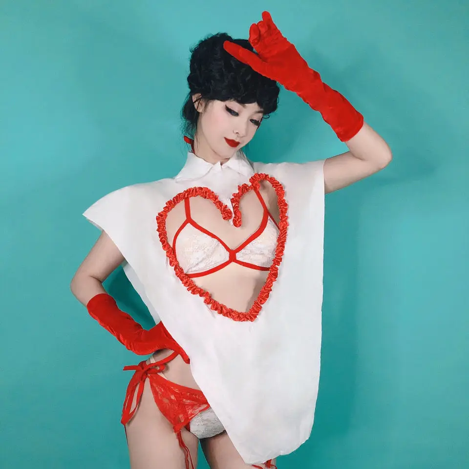 2025 Kobiety Seksowny klub nocny Gogo Tancerka Odzież Wydrążone topy Bikini Impreza DJ Rave Strój Jazz Taniec Kostium sceniczny yj212